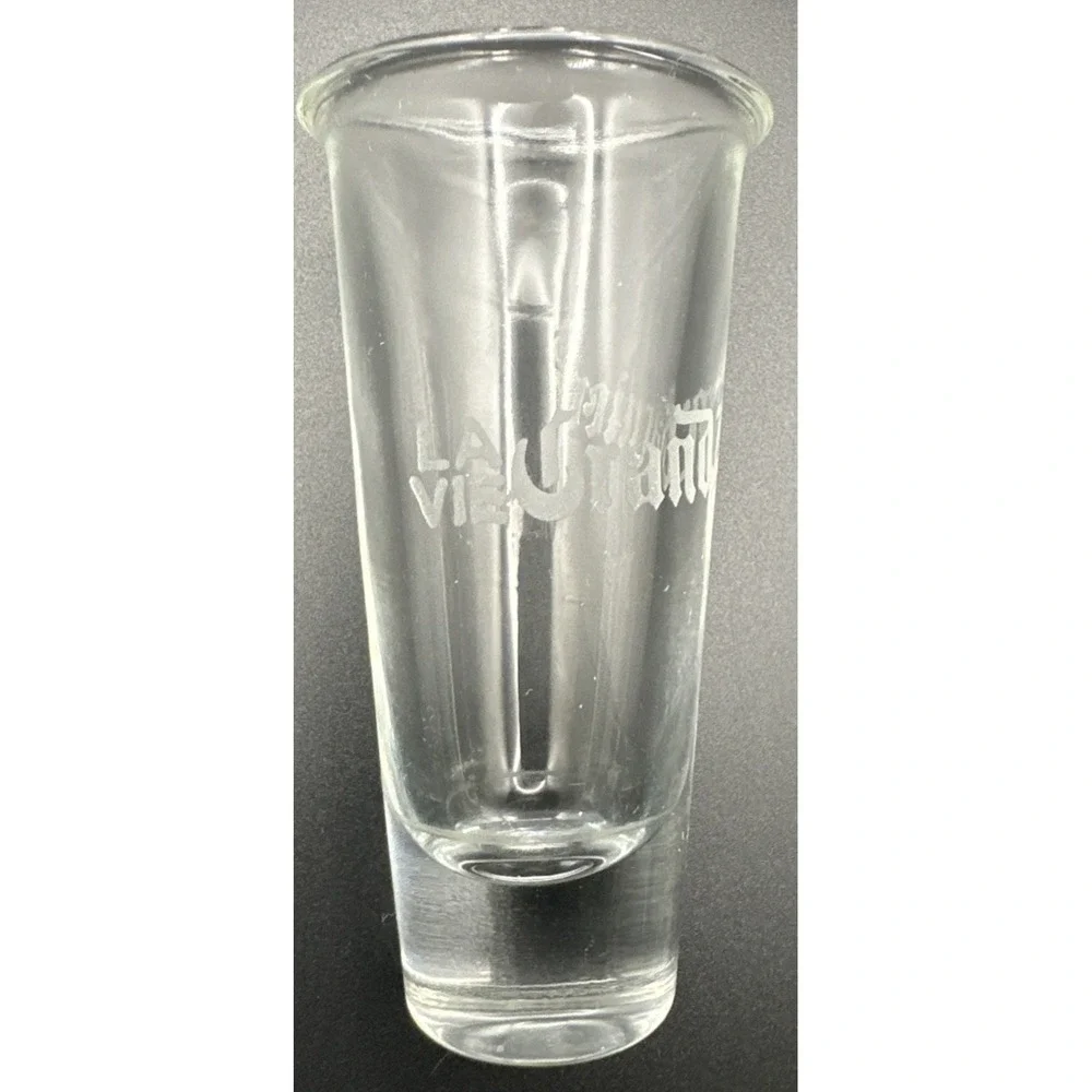 La Vie Grand Marnier Flared Rim Blown Glass Shot Glass Bar Liquor
